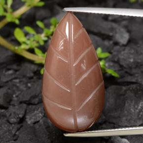 حجر القمر برتقالى متوسط طبيعي، شكل خيالي، 23.00 قيراط، نصف شفاف