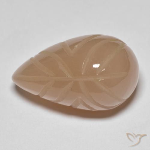 21.25ct طبيعي Medium Dark-Orange حجر القمر, فانسى, نصف شفاف