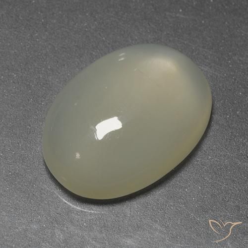 5.22ct طبيعي أصفر فاتح حجر القمر, بيضوي, شفاف