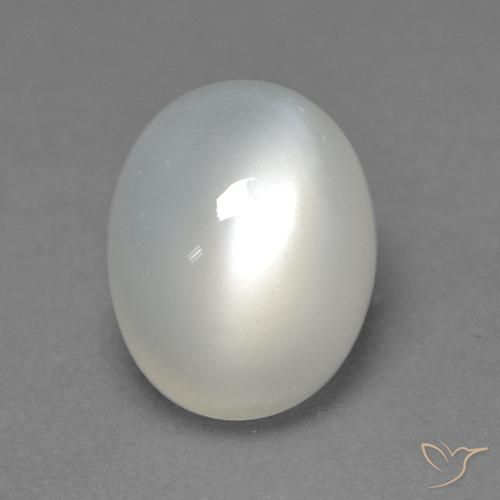 2.26ct طبيعي أبيض دافئ حجر القمر, بيضوي, نصف شفاف, Photo A