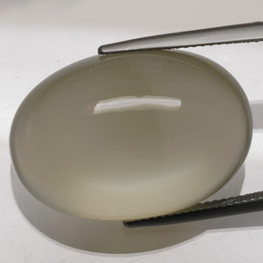 حجر القمر لون كريمى طبيعي، قصة بيضاوى، 41.03 قيراط، شفاف