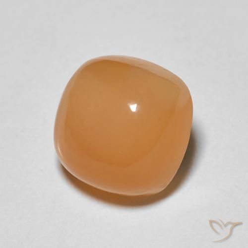 حجر القمر Medium Light-Orange طبيعي، وسادة، 1.88 قيراط، غير شفاف