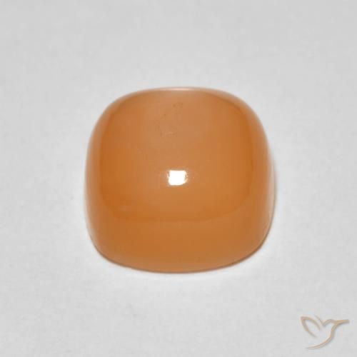 حجر القمر Medium Light-Orange طبيعي، وسادة، 1.88 قيراط، غير شفاف