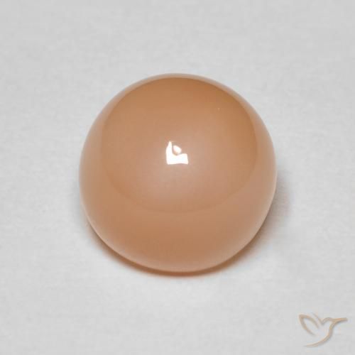حجر القمر Medium Light-Orange طبيعي، دائري، 2.04 قيراط، غير شفاف