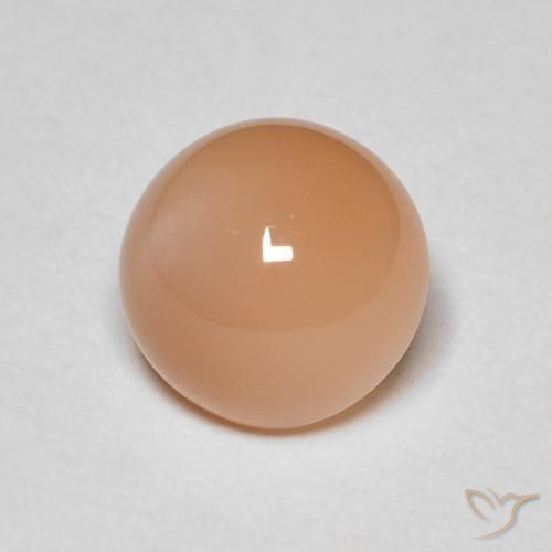 حجر القمر Medium Light-Orange طبيعي، دائري، 2.04 قيراط، غير شفاف