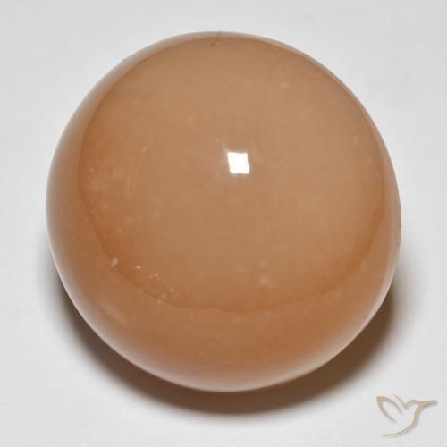 حجر القمر Medium Dark-Orange طبيعي، دائري، 26.68 قيراط، نصف شفاف
