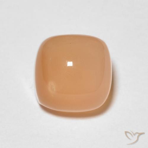 حجر القمر Medium Light-Orange طبيعي، وسادة، 1.66 قيراط، نصف شفاف