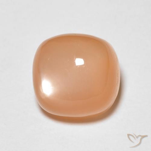 1.97ct طبيعي برتقالى كنتالوبى حجر القمر, وسادة, نصف شفاف