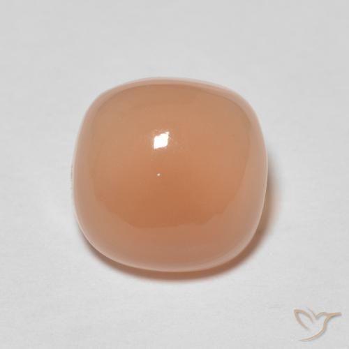 2.12ct طبيعي برتقالى خوخى حجر القمر, وسادة, نصف شفاف