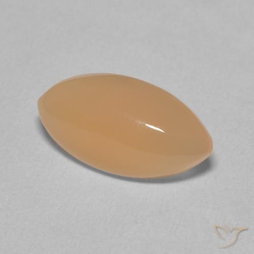 حجر القمر Medium Light-Orange طبيعي، ماركيز، 2.72 قيراط، نصف شفاف