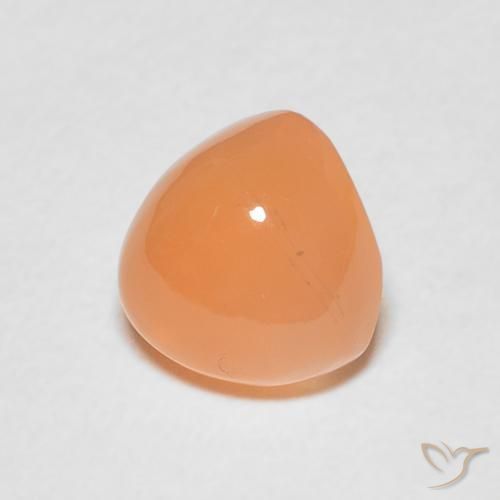 حجر القمر Medium Light-Orange طبيعي، مثلثى، 1.85 قيراط، نصف شفاف