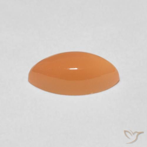 حجر القمر Medium Light-Orange طبيعي، ماركيز، 1.27 قيراط، نصف شفاف