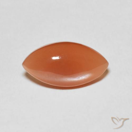 2.80ct طبيعي برتقالى متوسط حجر القمر, ماركيز, نصف شفاف