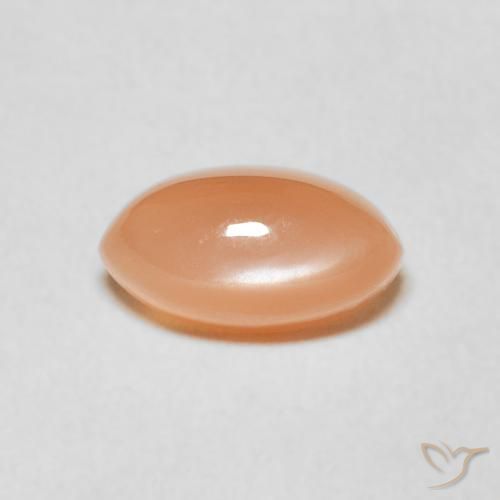 1.68ct طبيعي برتقالى كنتالوبى حجر القمر, ماركيز, نصف شفاف