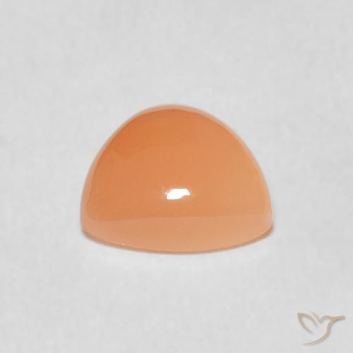 حجر القمر Medium Light-Orange طبيعي، مثلثى، 1.53 قيراط، نصف شفاف