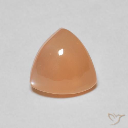 1.70ct طبيعي برتقالى كنتالوبى حجر القمر, مثلثى, نصف شفاف