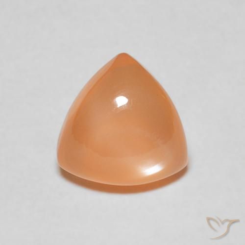 1.86ct طبيعي Medium Light-Orange حجر القمر, مثلثى, نصف شفاف