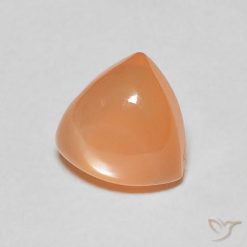 حجر القمر Medium Light-Orange طبيعي، مثلثى، 1.86 قيراط، نصف شفاف