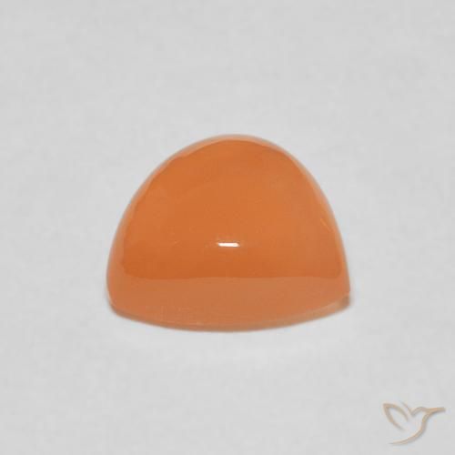 حجر القمر Medium Light-Orange طبيعي، مثلثى، 1.86 قيراط، نصف شفاف