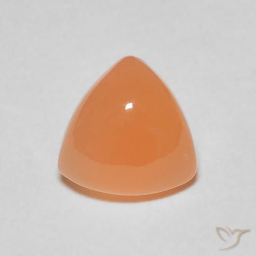 1.76ct طبيعي برتقالى متوسط حجر القمر, مثلثى, نصف شفاف