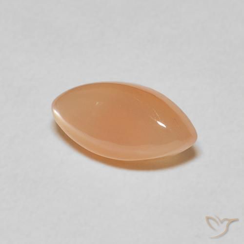 حجر القمر Medium Light-Orange طبيعي، ماركيز، 1.21 قيراط، نصف شفاف