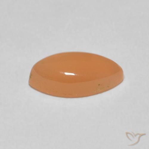 حجر القمر Medium Light-Orange طبيعي، ماركيز، 1.21 قيراط، نصف شفاف