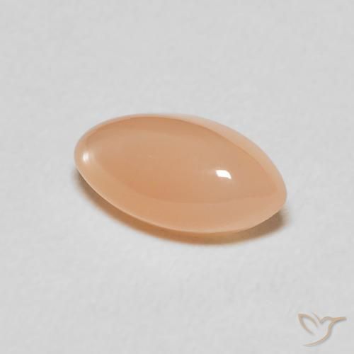 حجر القمر Medium Light-Orange طبيعي، ماركيز، 1.51 قيراط، نصف شفاف