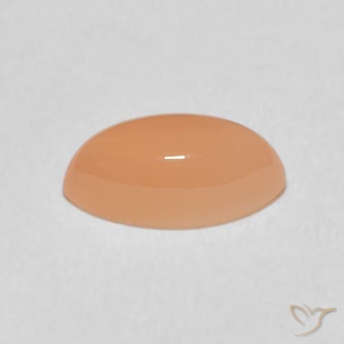 حجر القمر Medium Light-Orange طبيعي، ماركيز، 1.51 قيراط، نصف شفاف