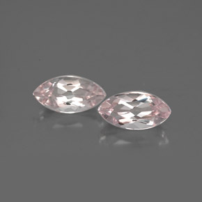 أحجار مورغانيتي وردي فاتح طبيعية، ماركيز، VVS، وزنها  قيراط