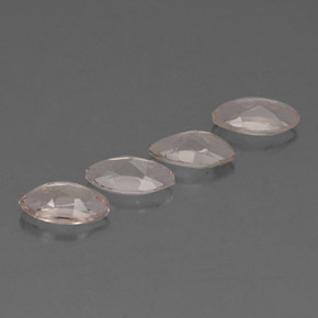 أحجار مورغانيتي وردي فاتح طبيعية، ماركيز، VVS، وزنها  قيراط