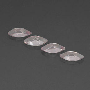 أحجار مورغانيتي وردي فاتح طبيعية، ماركيز، VVS، وزنها 2.06 قيراط