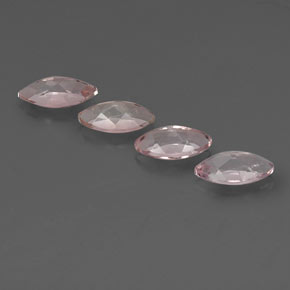 مورغانيت طبيعي بلون وردي فاتح، وزن ‎‎ قيراط، شكل ماركيز، مقاس ‎7.6x4.1‎ مم