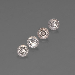 أحجار مورغانيتي وردي فاتح طبيعية، قصة دائرى، VVS-VS، وزنها  قيراط