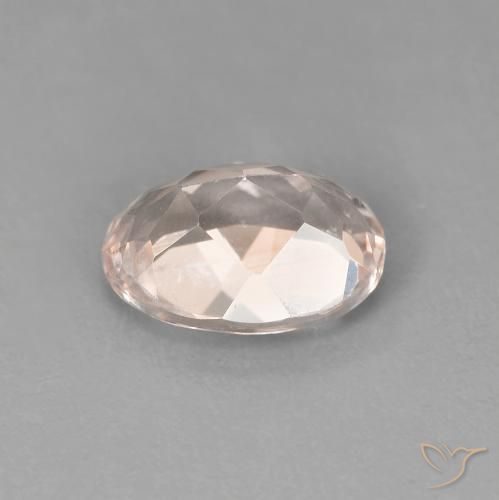 مورغانيتي Medium Light-Pink طبيعي، بيضوي، 0.91 قيراط، VVS-VS