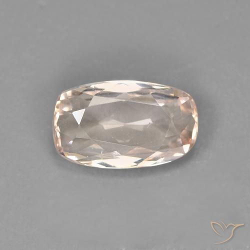 0.76ct طبيعي وردى فاتح جدا مورغانيتي, وسادة, VVS-VS
