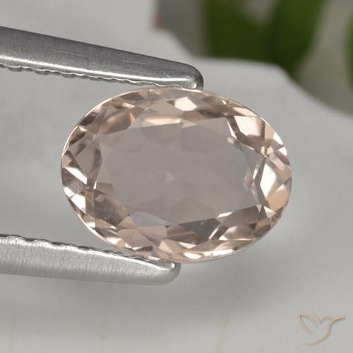 0.83ct طبيعي وردى متوسط مورغانيتي, بيضوي, VVS
