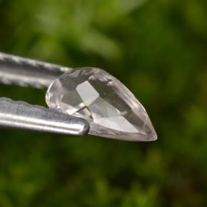 مورغانيتي وردي فاتح طبيعي، شكل الكمثرى، 0.43 قيراط، VVS