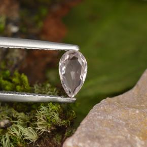 مورغانيت وردي فاتح طبيعي، شكل الكمثرى، 0.49 قيراط، VVS