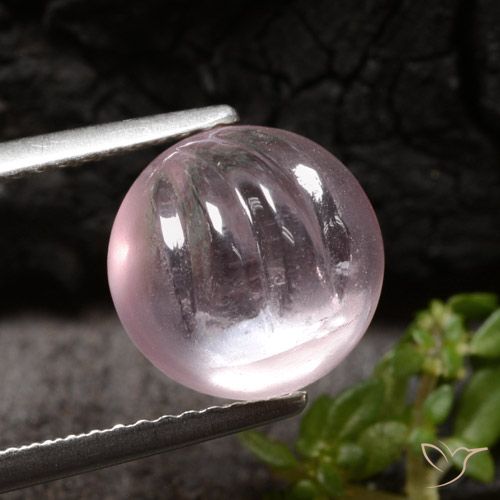4.08ct طبيعي وردي فاتح مورغانيتي, دائري, شفاف