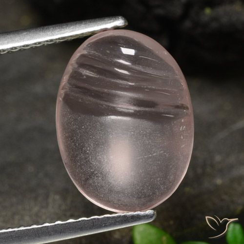 4.09ct طبيعي وردى مرجانى فاتح مورغانيتي, بيضوي, شفاف