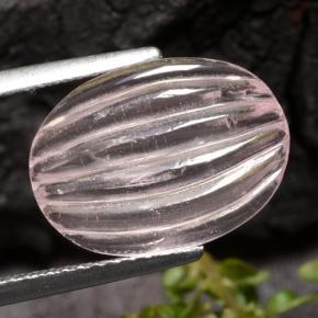 مورغانيتي درجة لون الوردى المرجانى طبيعي، قصة بيضاوى، 3.88 قيراط، شفاف