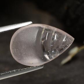 مورغانيتي وردي فاتح طبيعي، شكل الكمثرى، 3.60 قيراط، شفاف