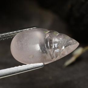 مورغانيتي وردي فاتح طبيعي، شكل الكمثرى، 3.60 قيراط، شفاف