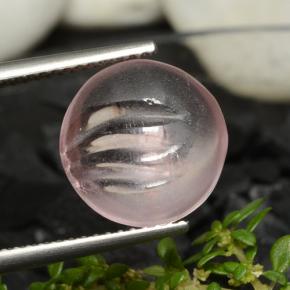 مورغانيتي وردي فاتح طبيعي، قصة دائرى، 5.96 قيراط، شفاف