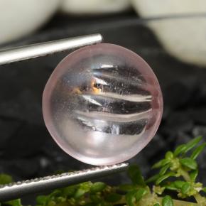 مورغانيتي وردي فاتح طبيعي، قصة دائرى، 5.96 قيراط، شفاف