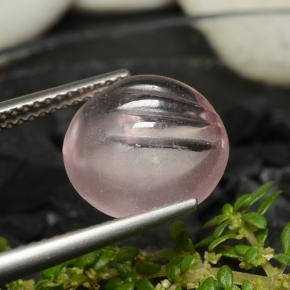 مورغانيتي وردي فاتح طبيعي، قصة دائرى، 5.96 قيراط، شفاف