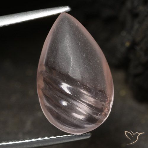 5.70ct طبيعي وردى فاتح-متوسط مورغانيتي, شكل الكمثرى, شفاف