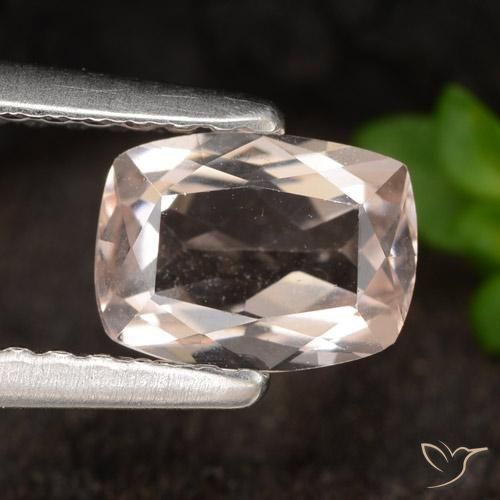 0.71ct طبيعي وردى فاتح-متوسط مورغانيتي, وسادة, VVS-VS