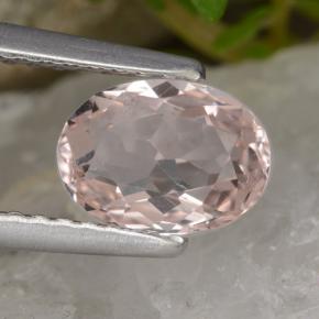 مورغانيتي وردي فاتح طبيعي، قصة بيضاوى، 0.91 قيراط، VVS-VS