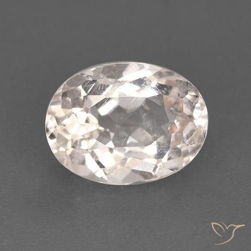 1.33ct طبيعي سالمون وردي مورغانيتي, بيضوي, VS-SI